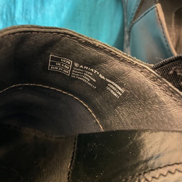 Ariat Tambour Womens Black Leather Slip-On Clogs with Laser Cut Detail Size 7 US - Picture 11 of 11